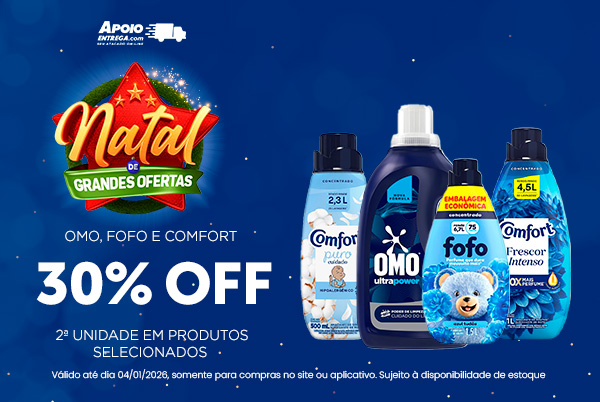 Omo, fofo e comfort até 04/01/26